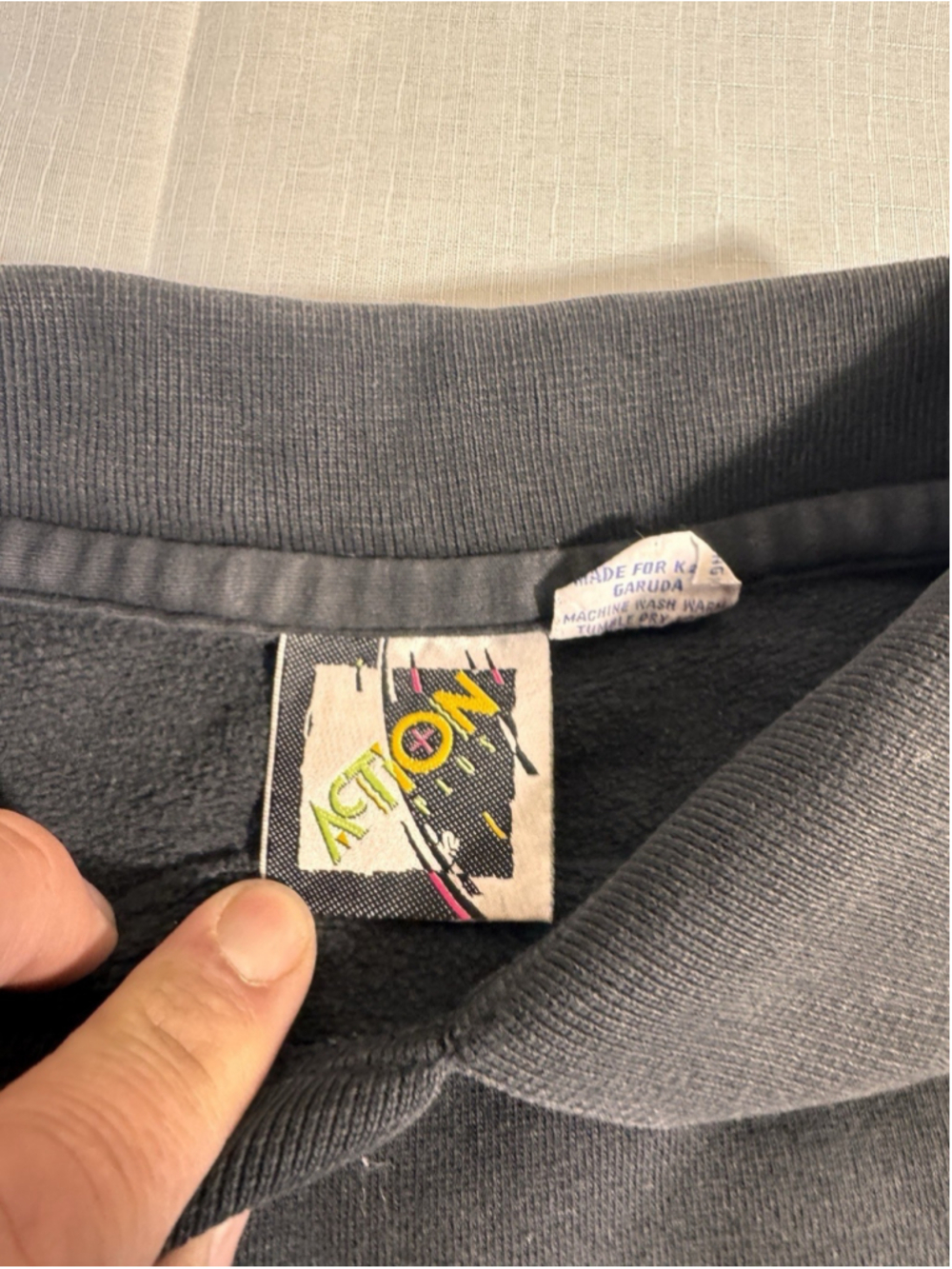 Vintage K2 Winter Wave Sweatshirt Large Colorblock Ski Pullover 90s Neon Retro - Picture 3 of 12